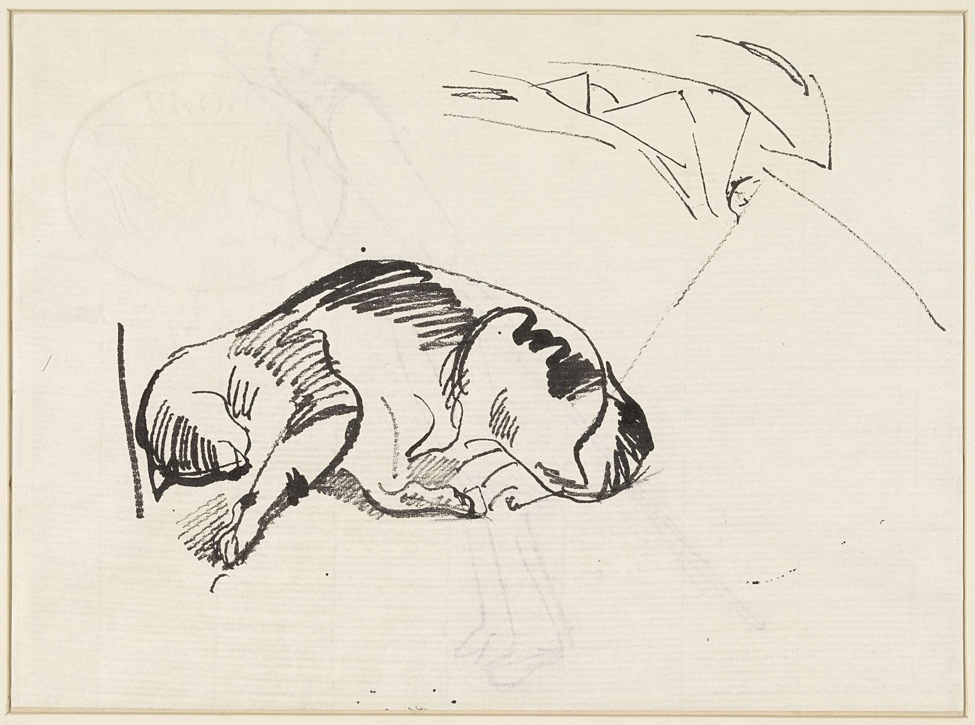 Liggende poes Flip by Rik Wouters
