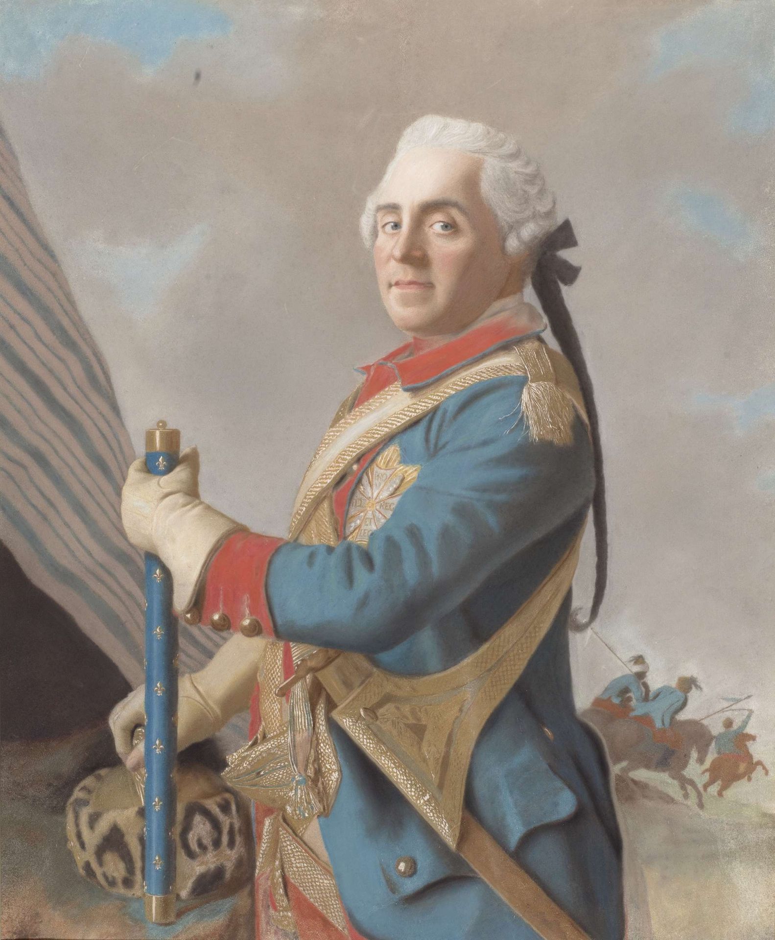 Portret van Moritz, Graf von Sachsen by Jean-Étienne Liotard