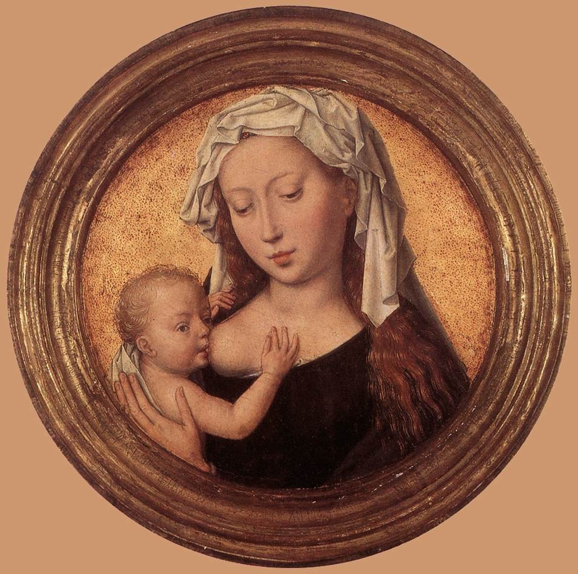 Virgin Suckling the Child by Hans Memling