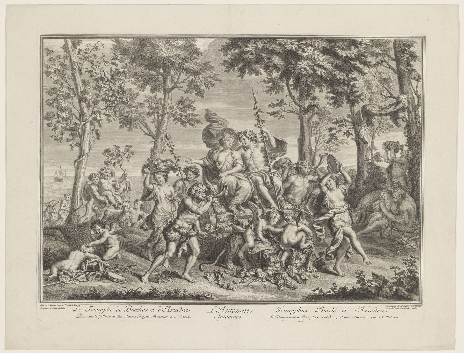 Triomf van Bacchus en Ariadne by Jean-Baptiste de Poilly