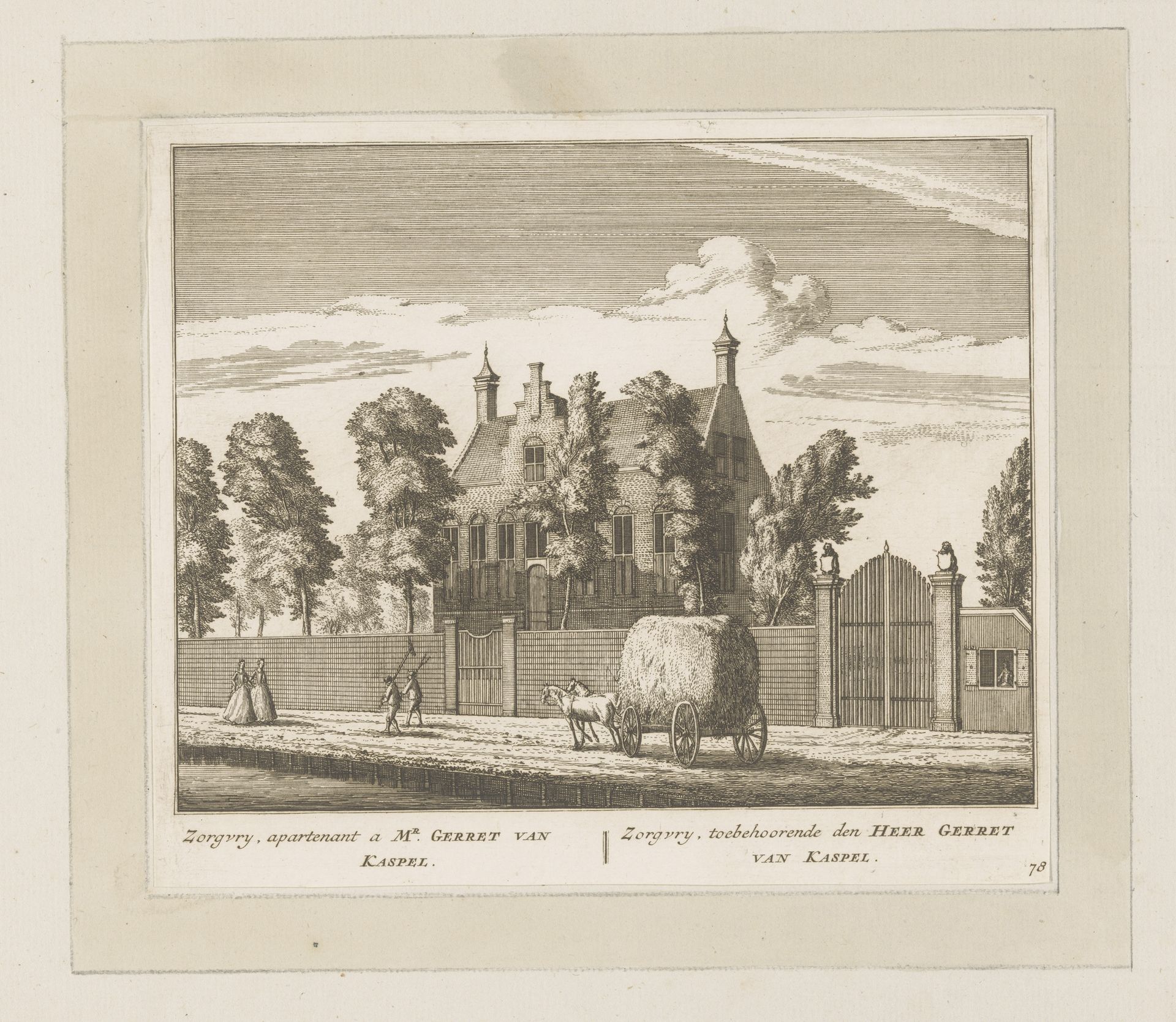 Gezicht op de buitenplaats Zorgvrij by Leonard Schenk