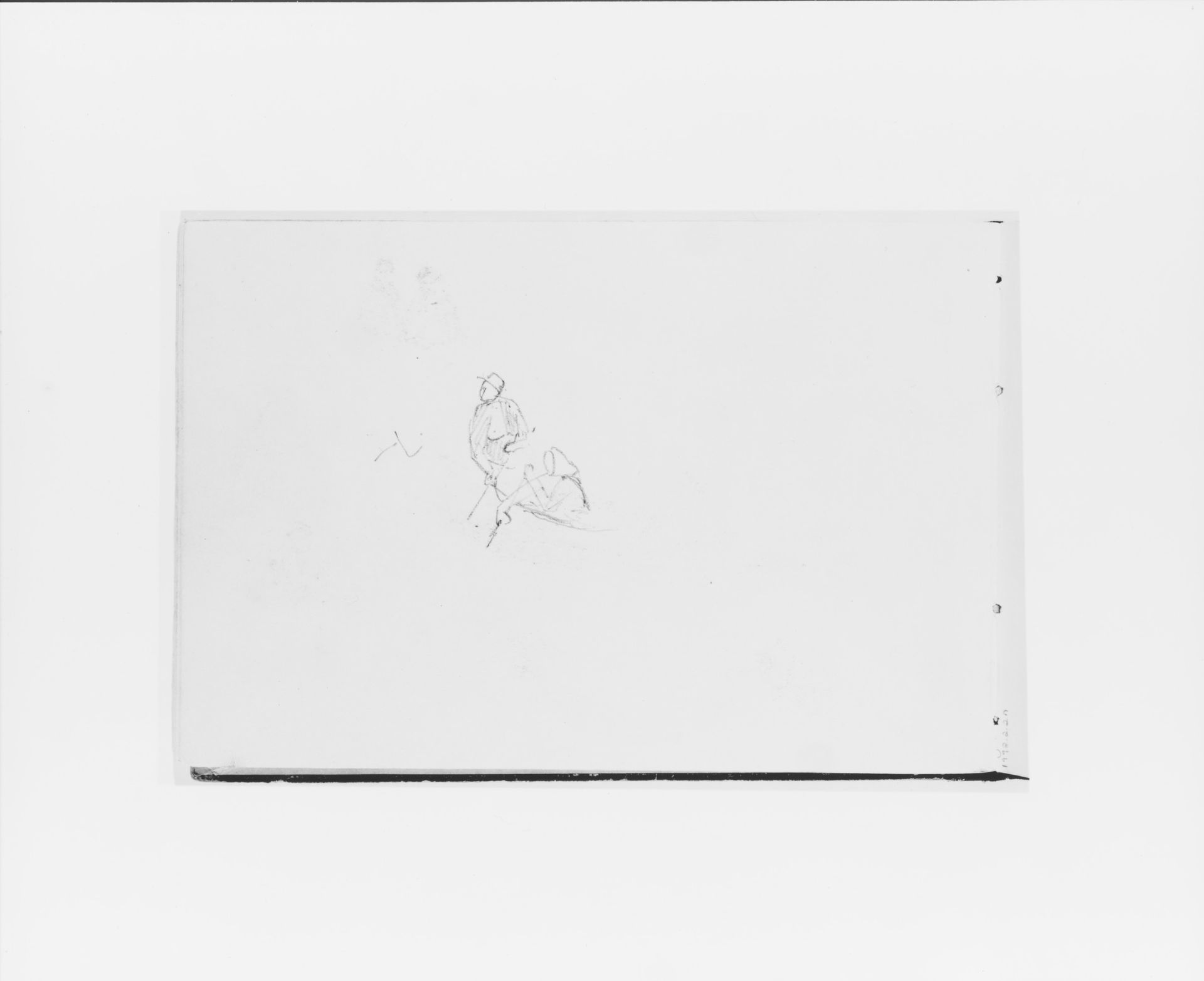 Two Figures (from Sketchbook X) by William Trost Richards