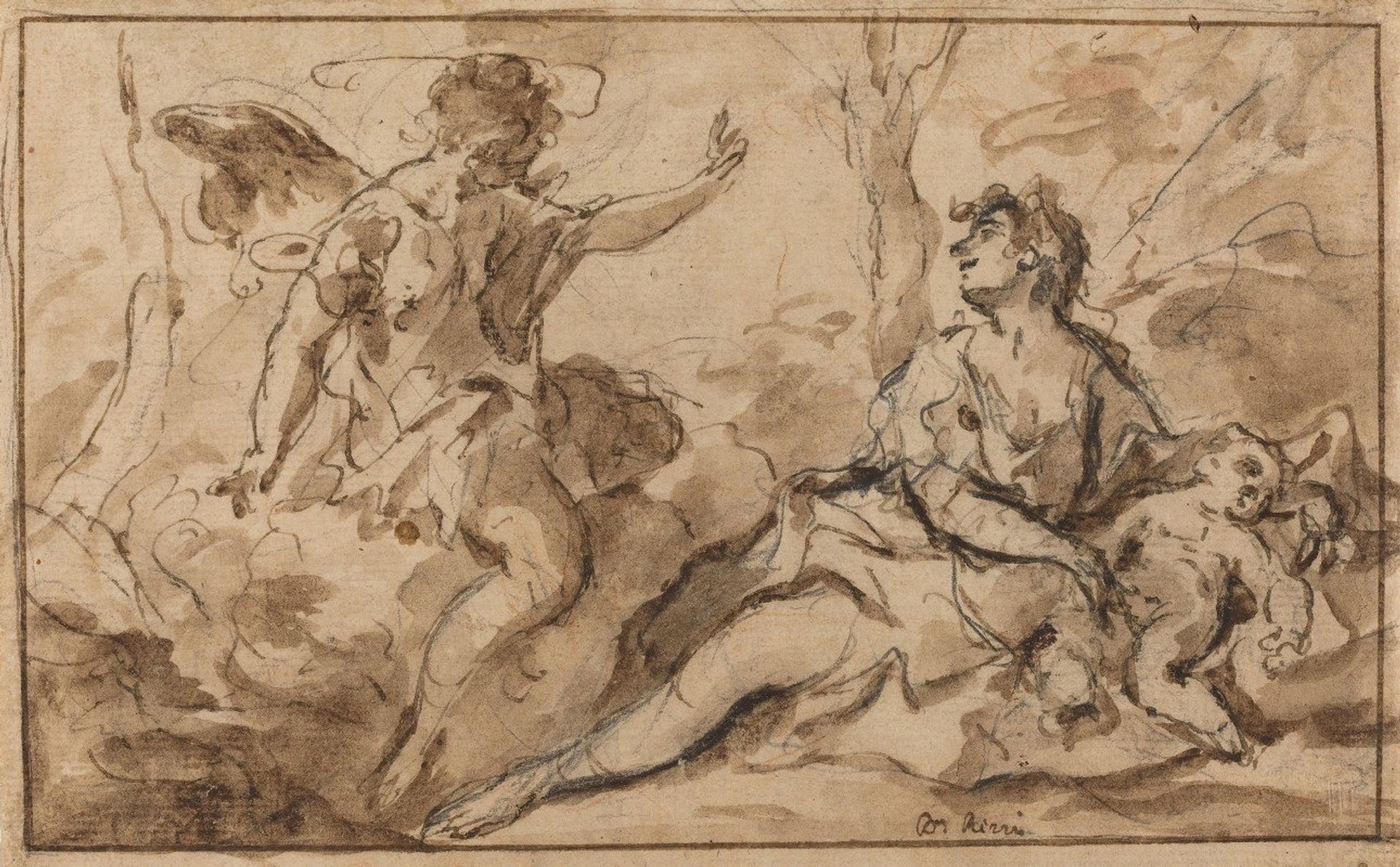 The Angel Appearing to Hagar and Ishmael by Sebastiano Ricci