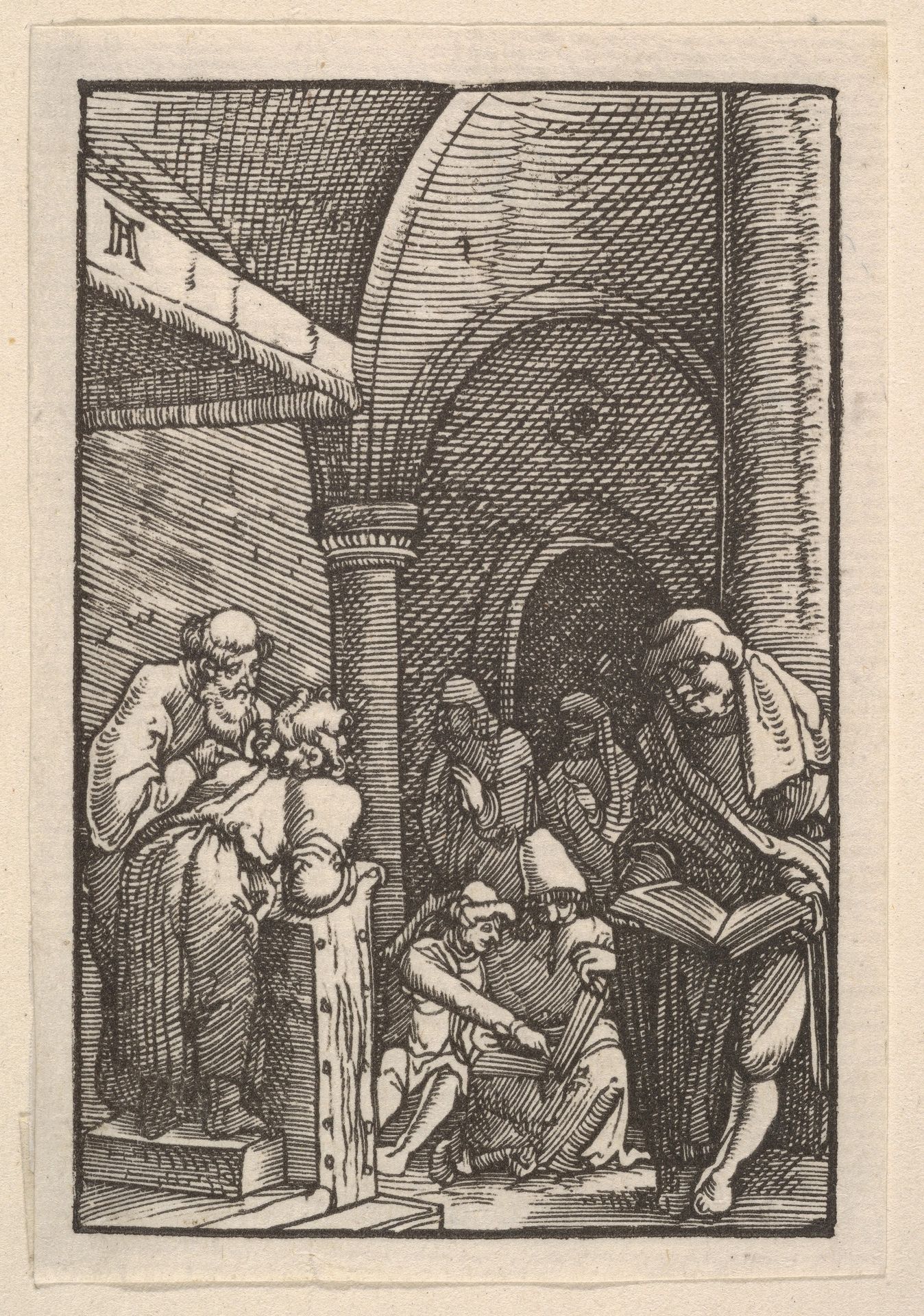 The Dispute in the Temple, from The Fall and Salvation of Mankind Through the Life and Passion of Christ by Albrecht Altdorfer