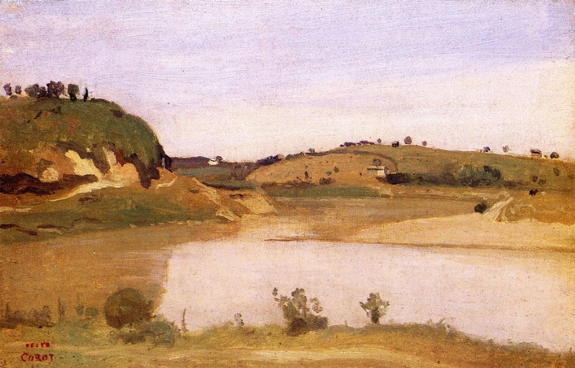 The Tiber near Rome by Camille Corot