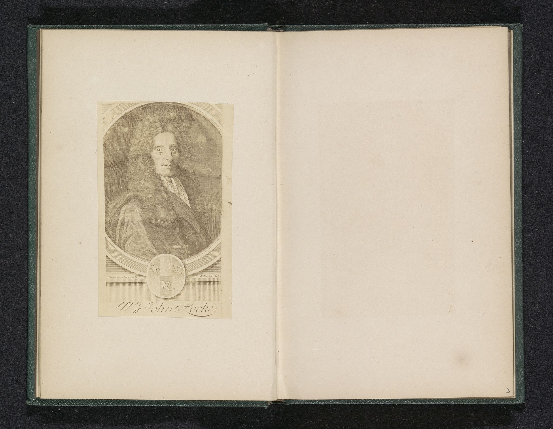 Fotoreproductie van portret van John Locke by Anonymous