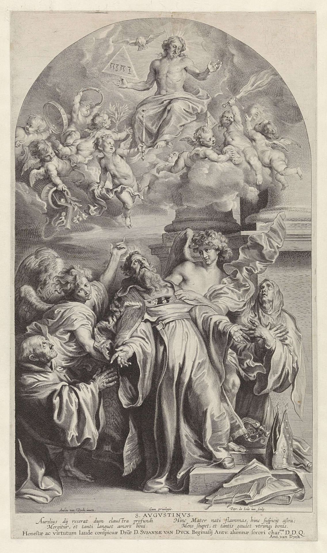 Visioen van Heilige Augustinus by Pieter de (II) Jode