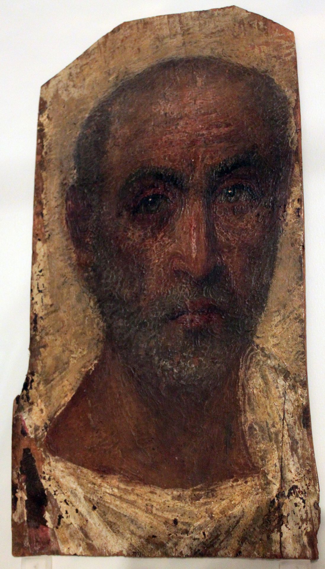 Mummy Portrait of An Old Man Anagoria by Fayum portrait