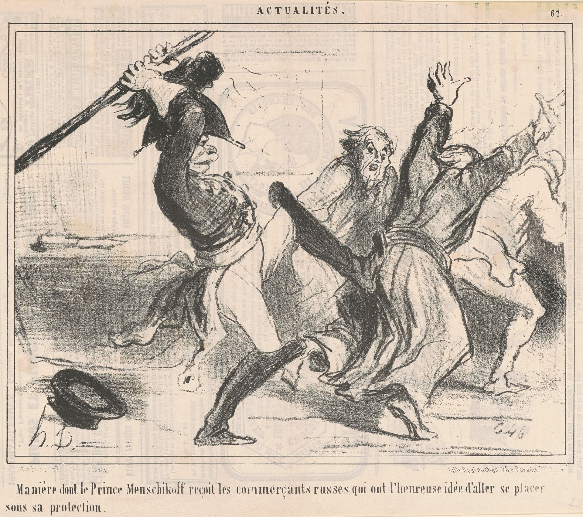 Manière dont ... by Honoré Daumier