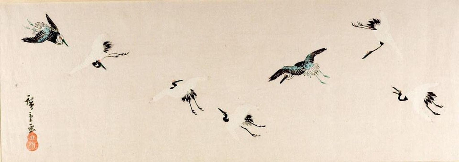 Flying Cranes by Utagawa Hiroshige