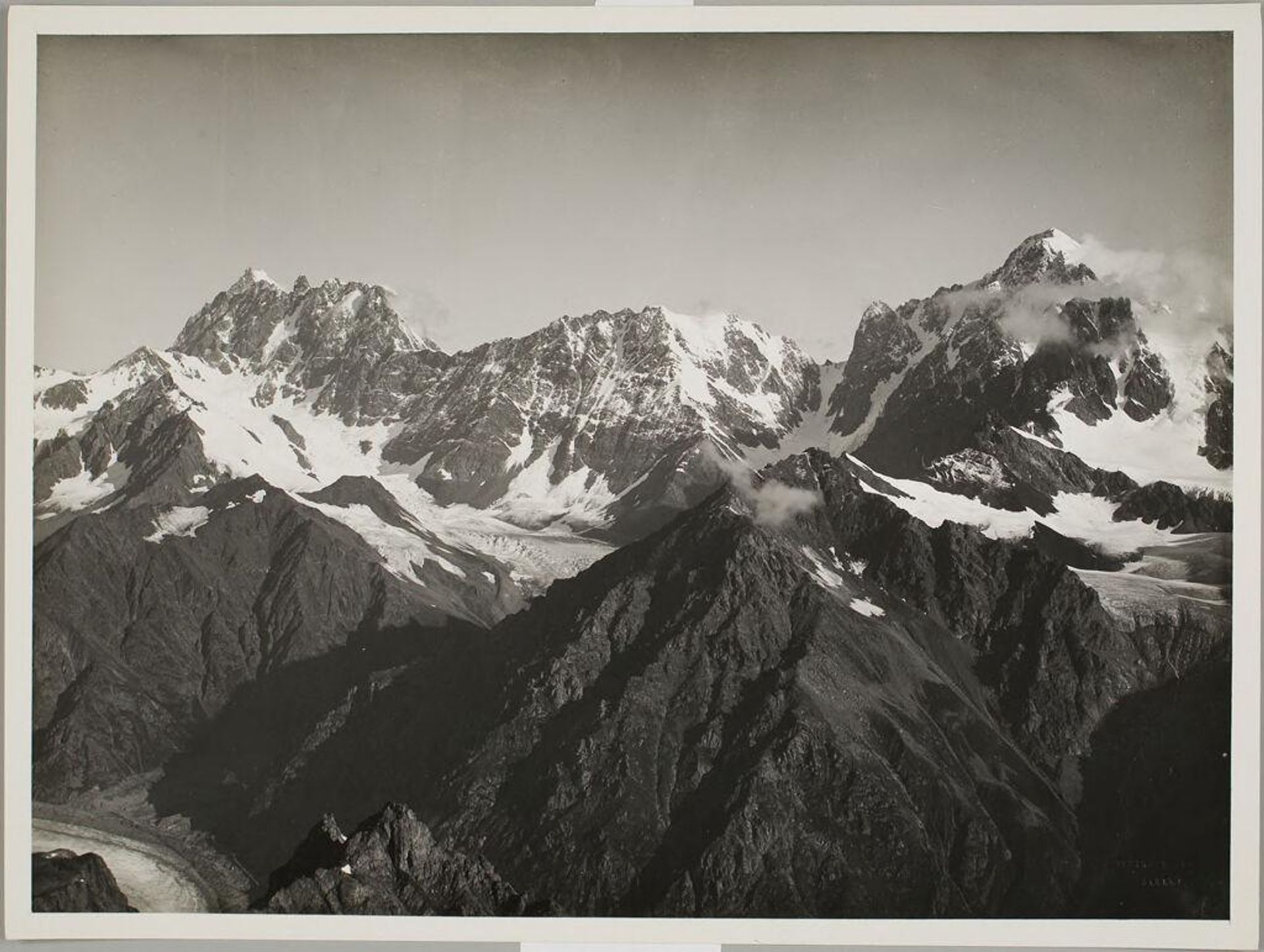 Koshtau-tau from the Ridge of Fytnargyn, Central Caucasus by Vittorio Sella