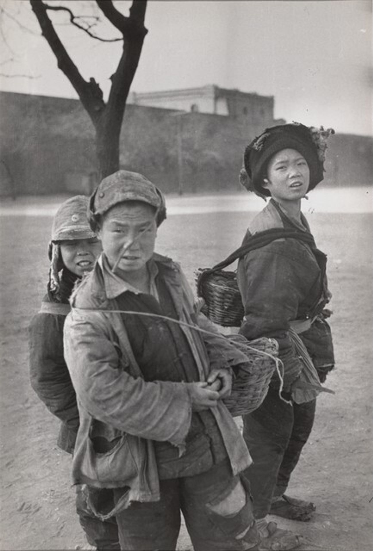 Children Scavenging Unburned Coal, Beijing, China by Henri Cartier-Bresson