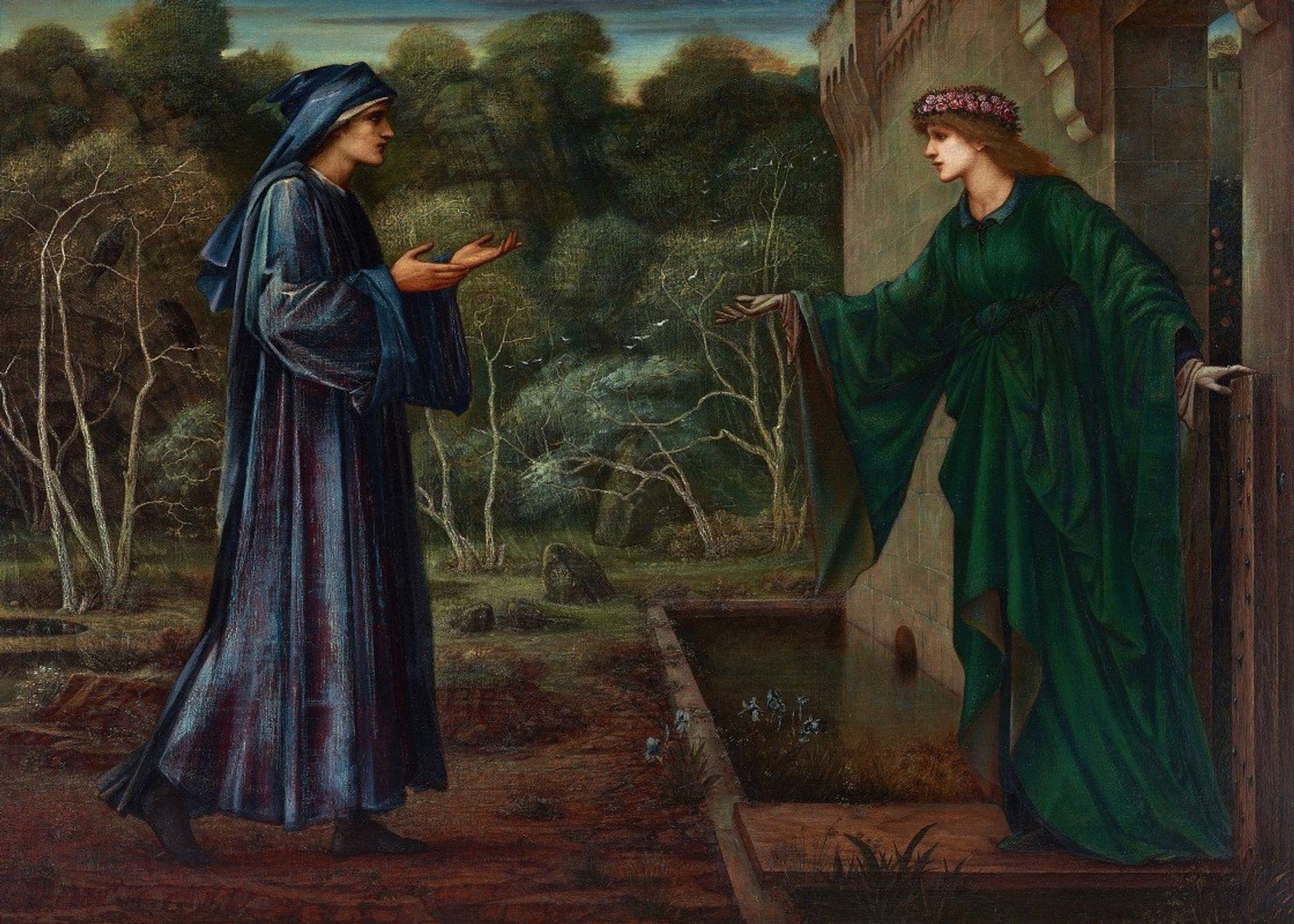 The Pilgrim At The Gate of Idleness by Edward Burne-Jones