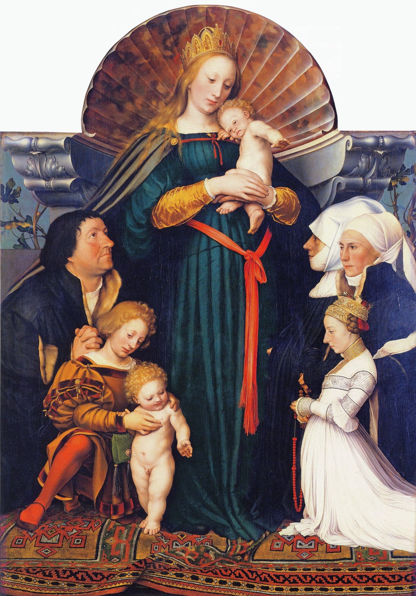 Madonna of the Burgermeister Meyer by Hans Holbein the Younger