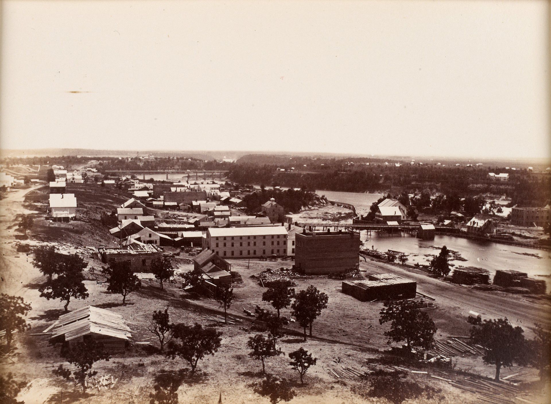 St. Anthony and Minneapolis by Benjamin Franklin Upton