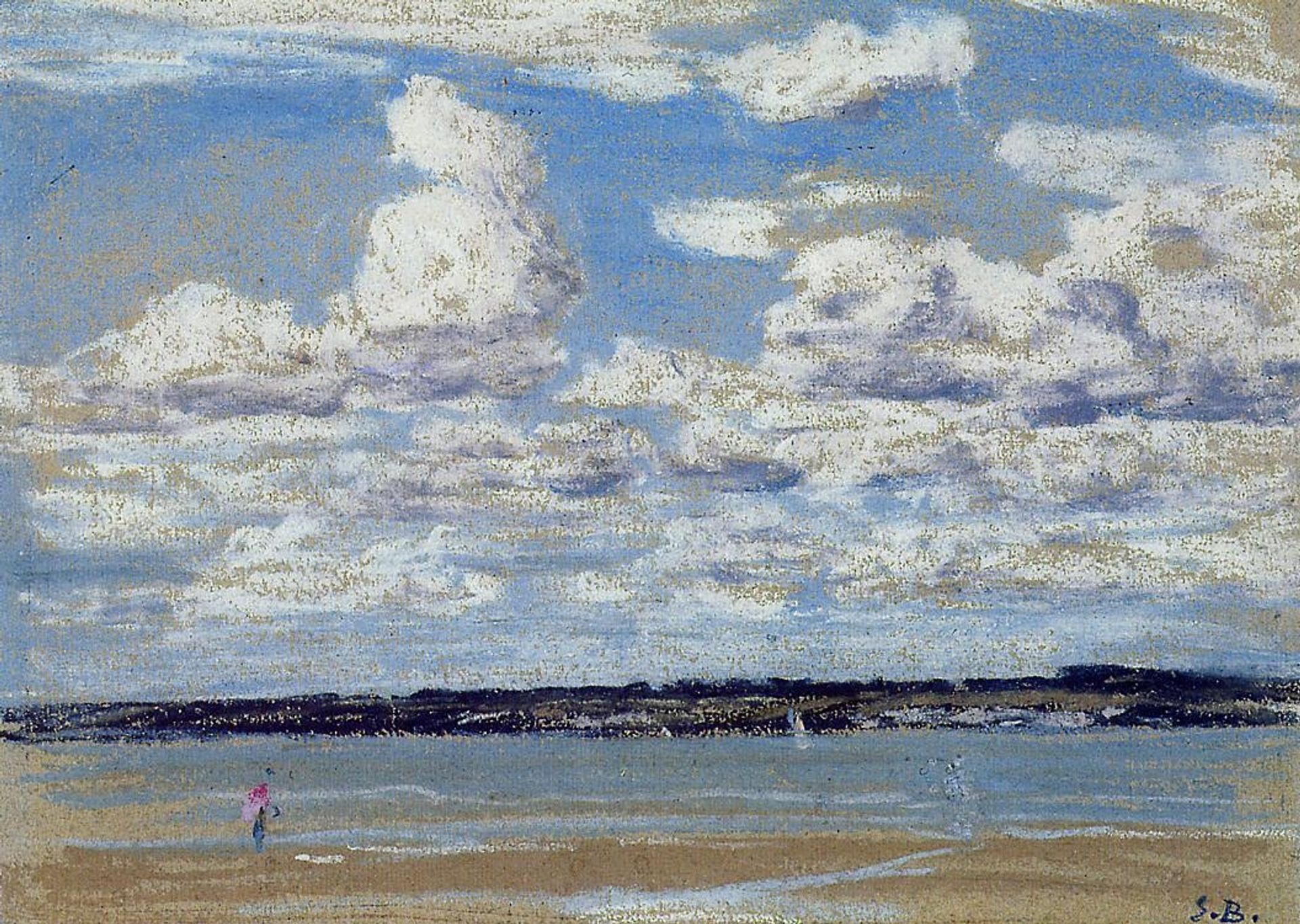 An Estuary in Brittany by Eugène Boudin