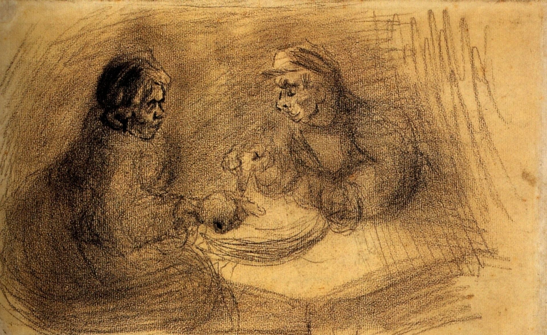 Man and Woman Sharing a Meal by Vincent van Gogh