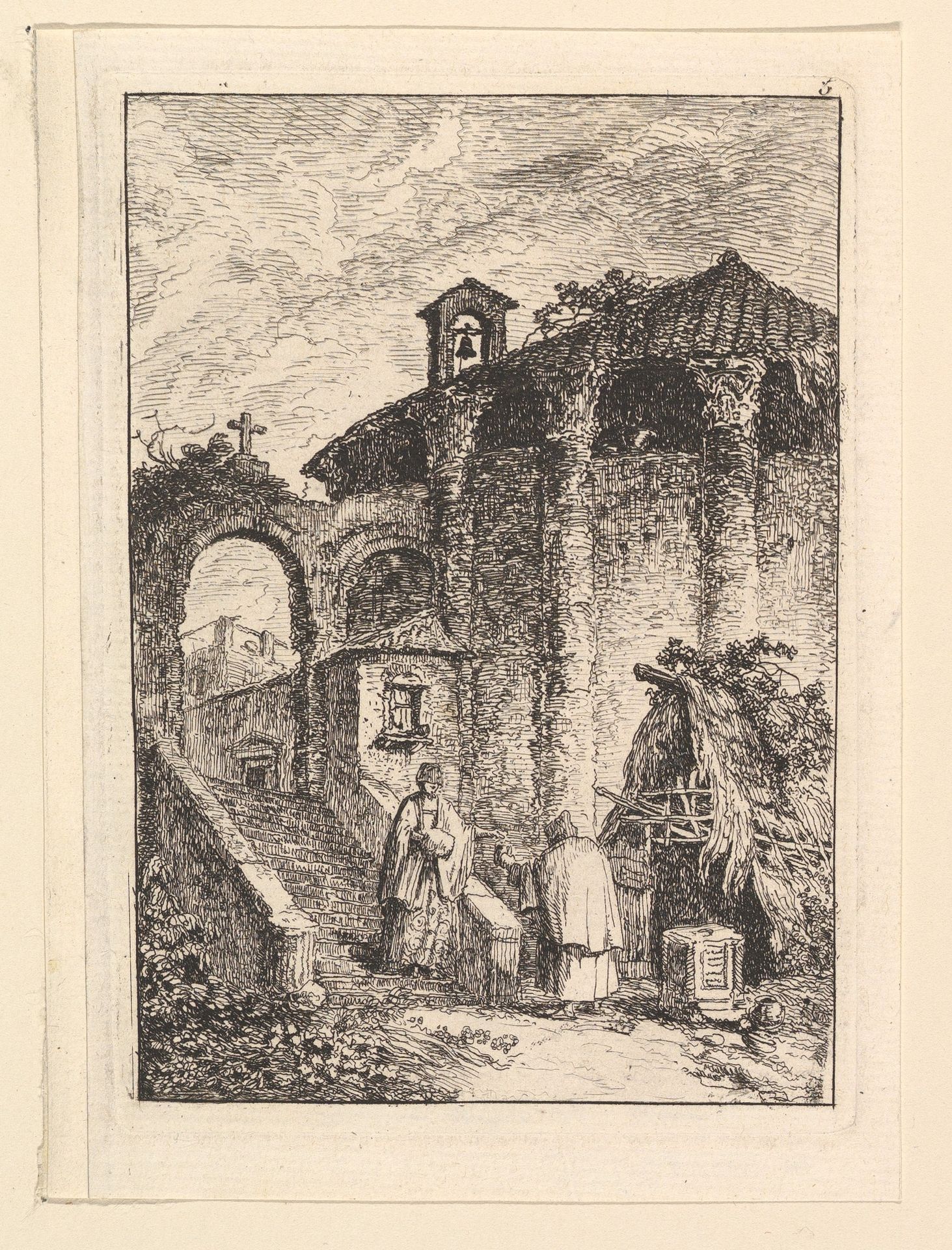 Le Temple Antique by Hubert Robert