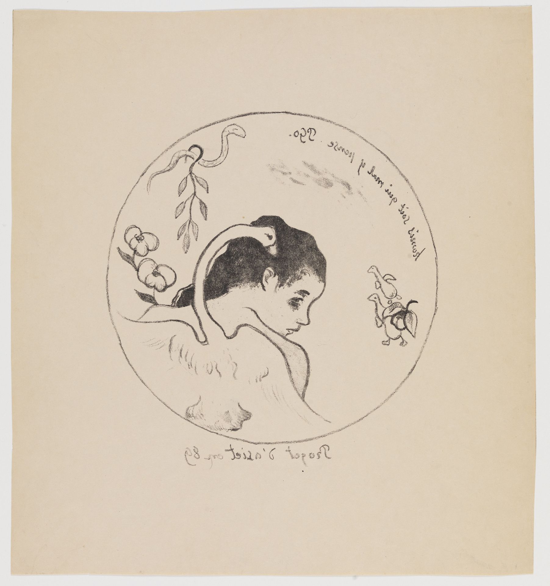 Projet d'assiette by Paul Gauguin
