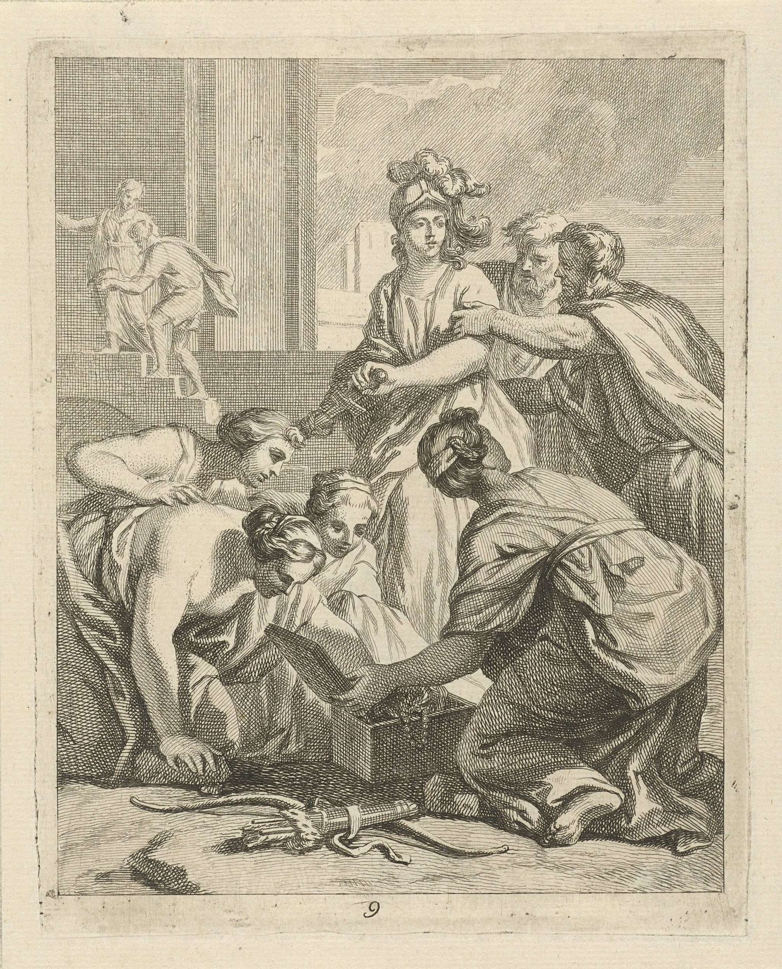 Achilles en de dochters van Lycomedes by J. Alexander Janssens