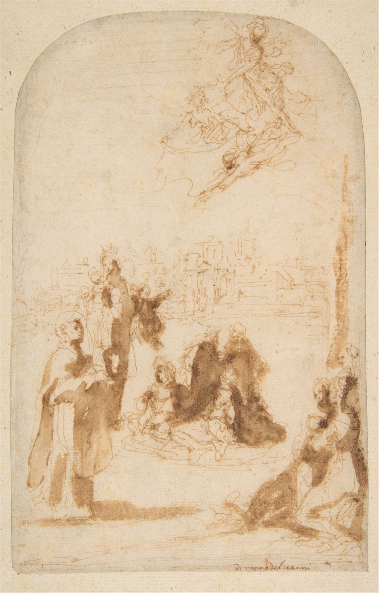 Saint Hyacinth Walking on the Waters by Francesco Vanni