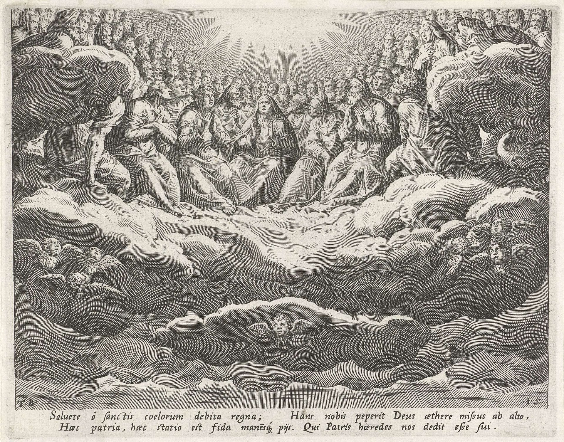 Hemel als een van de vier uitersten by Johann Sadeler I