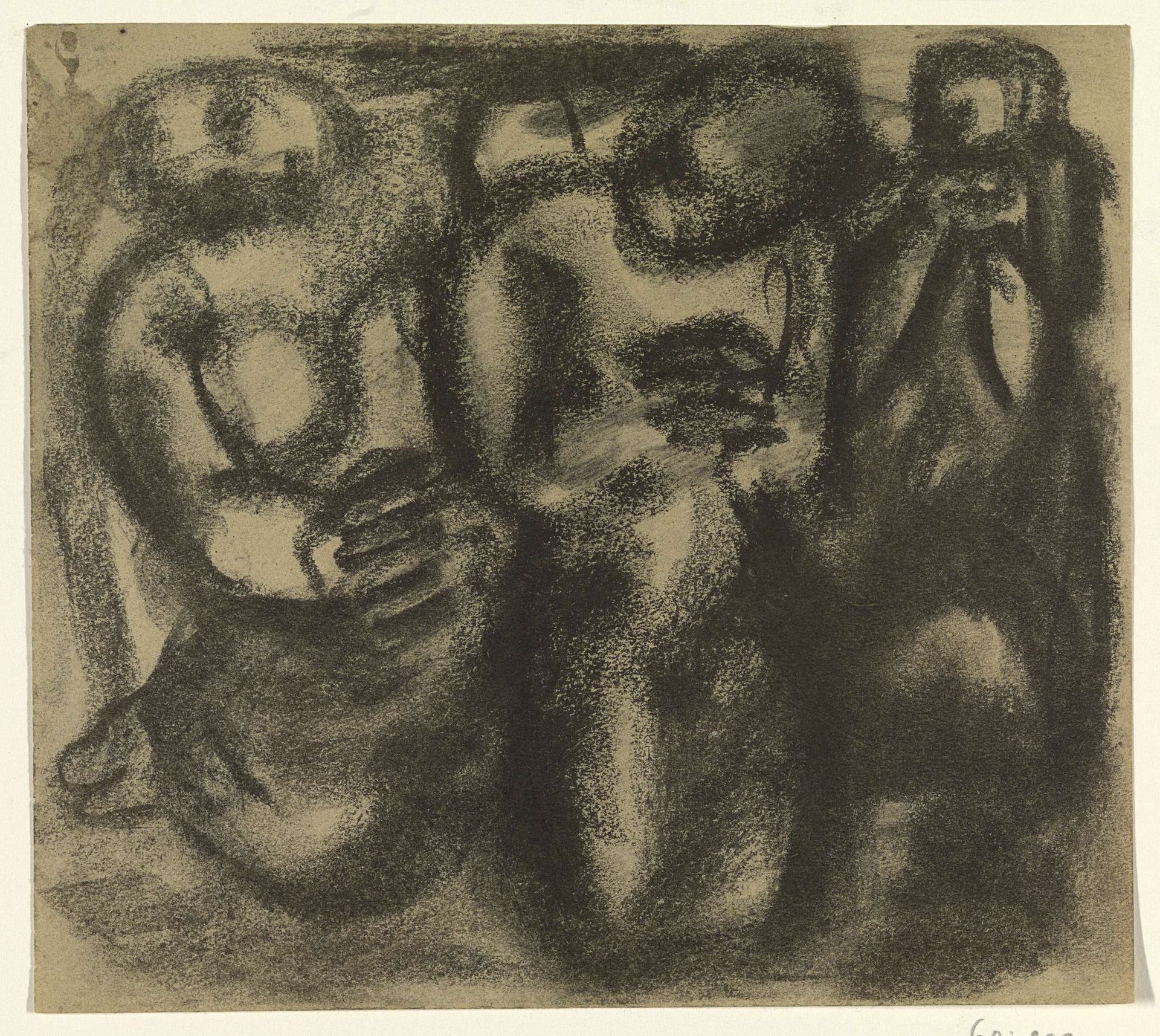 Groep mensen by Leo Gestel