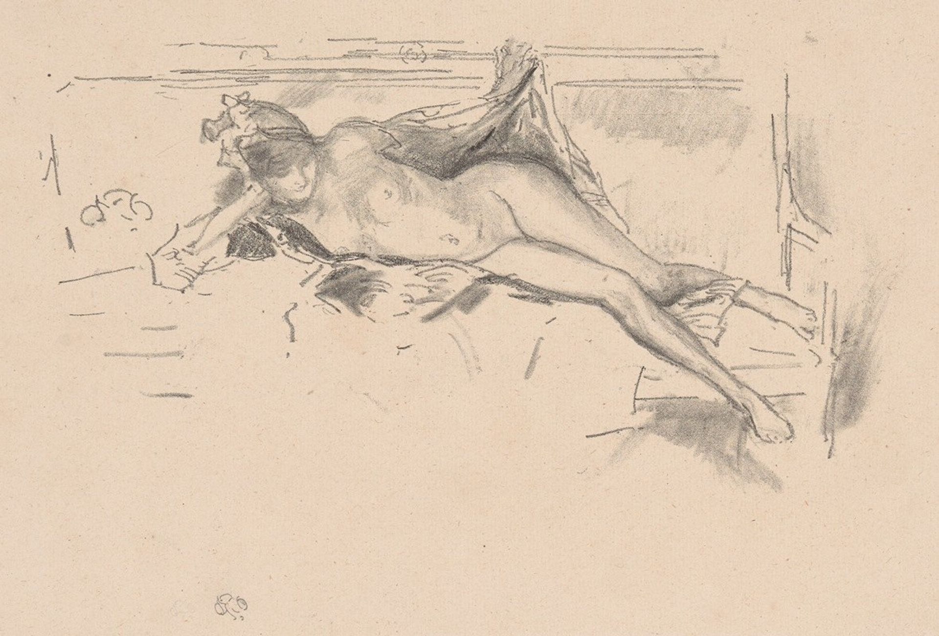 Nude Model Reclining by James Abbott McNeill Whistler
