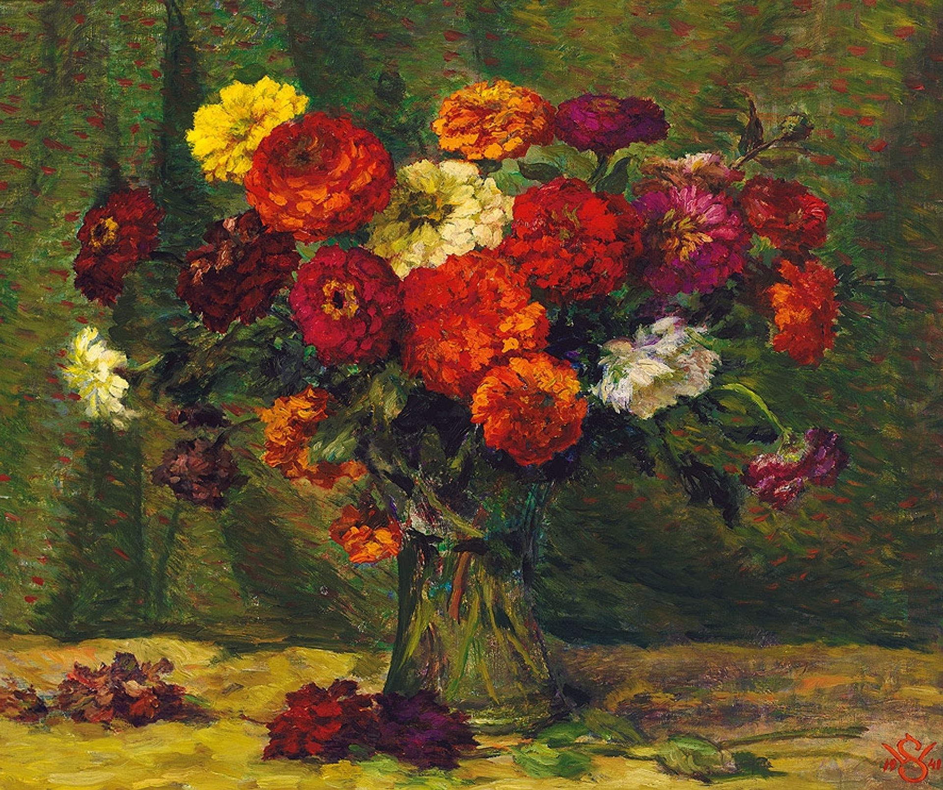 Blumen in Einer Vase by Willy Schlobach