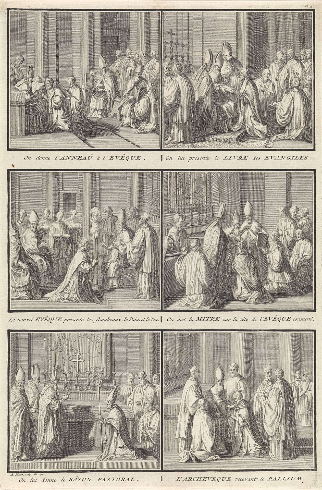 Wijding van bisschoppen en aartsbisschoppen by Bernard Picart