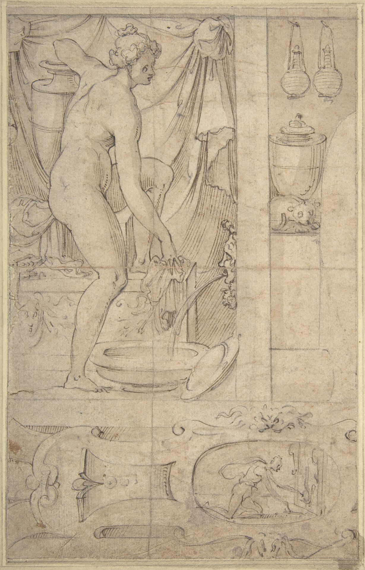 Venus Bathing by Anonymous