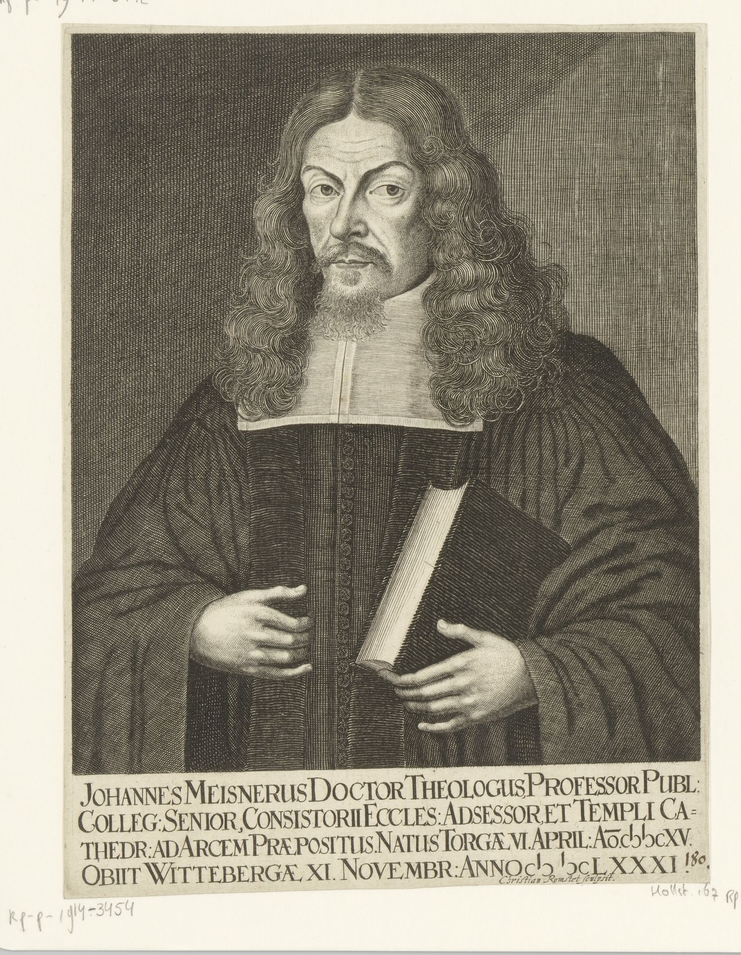 Portret van Johannes Meisner by Christian Romstet