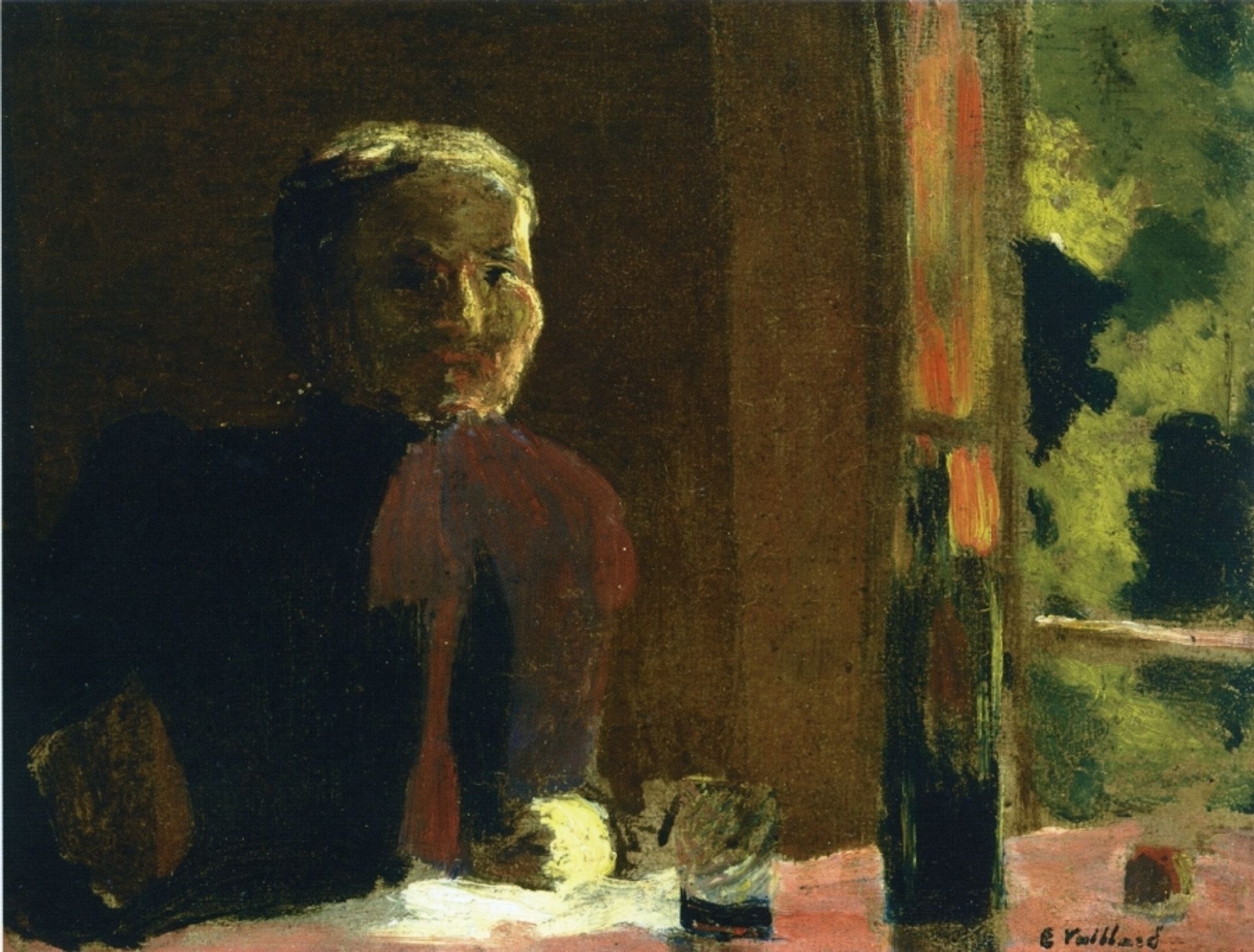 Madame Vuillard at Table by Édouard Vuillard