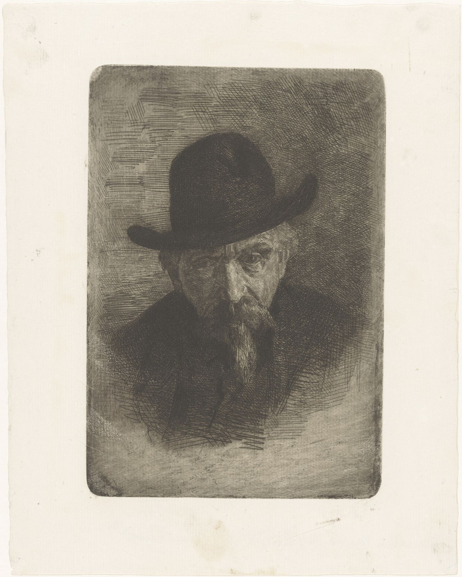Portret van een onbekende man by Ferdinand Hart Nibbrig