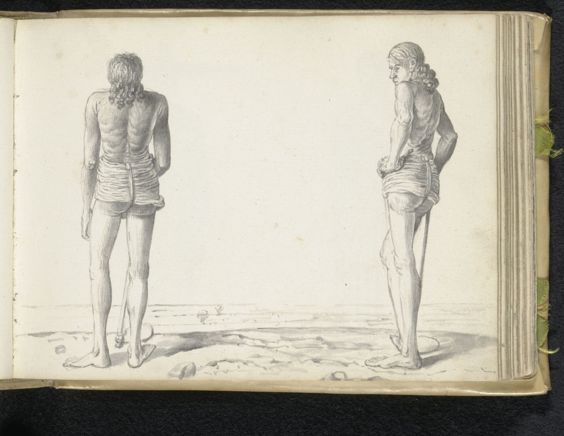 Two Sinhalese tillers by Esaias Boursse