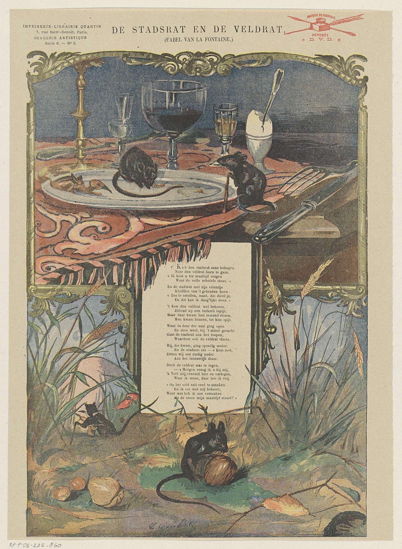 De stadsrat en de veldrat by Gaston Gélibert