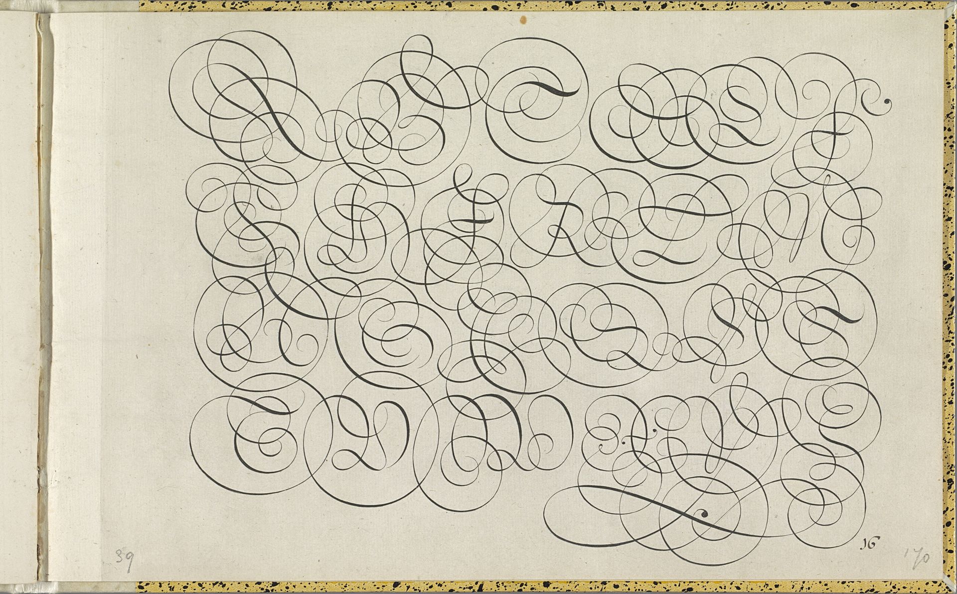 Schrijfvoorbeeld met hoofdletters by Lieven Willemsz. Coppenol