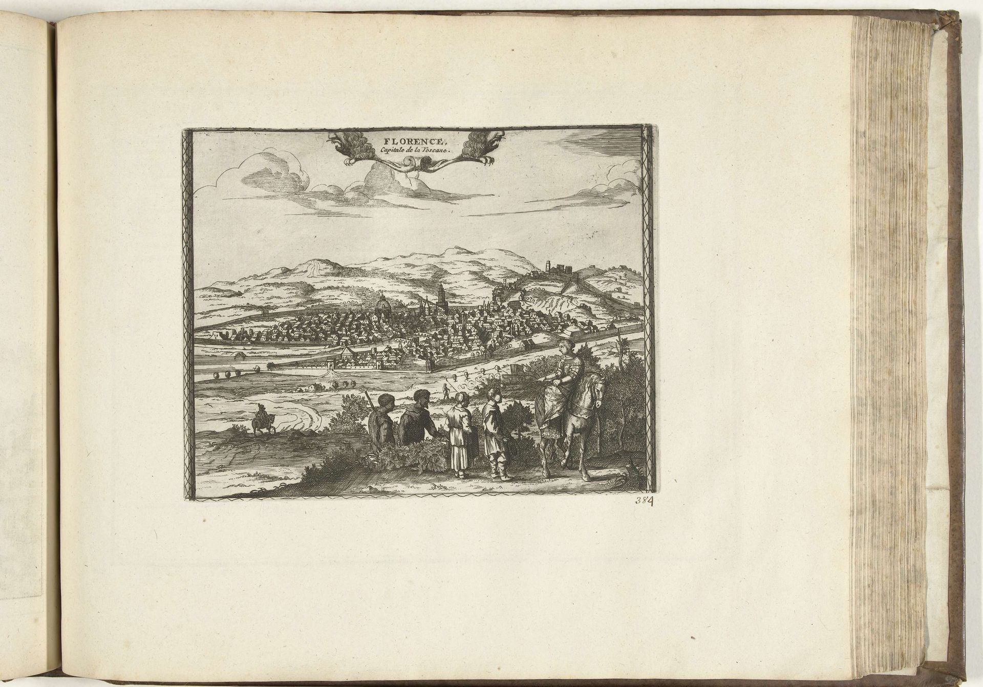 Gezicht op Florence, 1726 by Anonymous