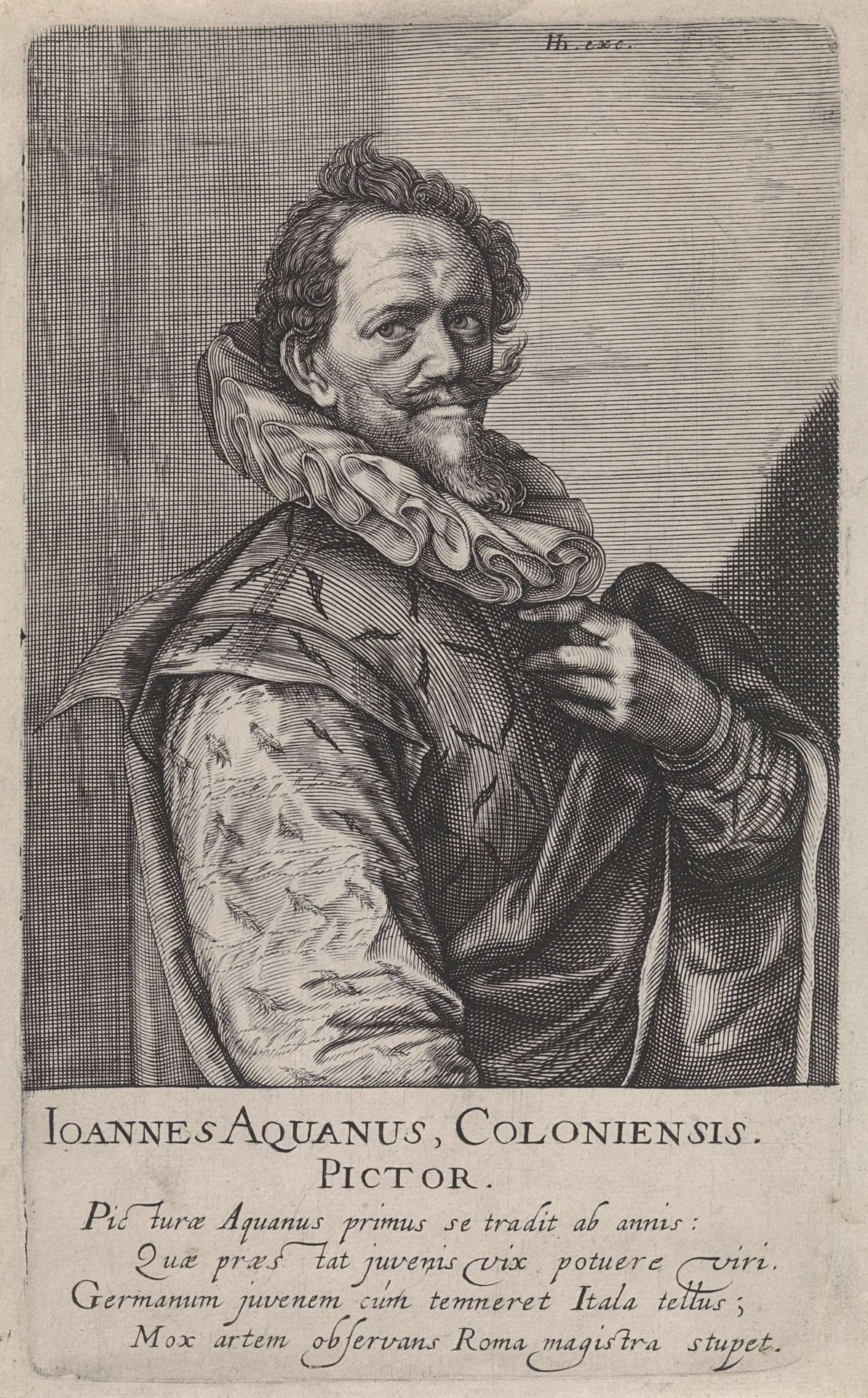 Portret van Hans von Aachen by Andries Stock