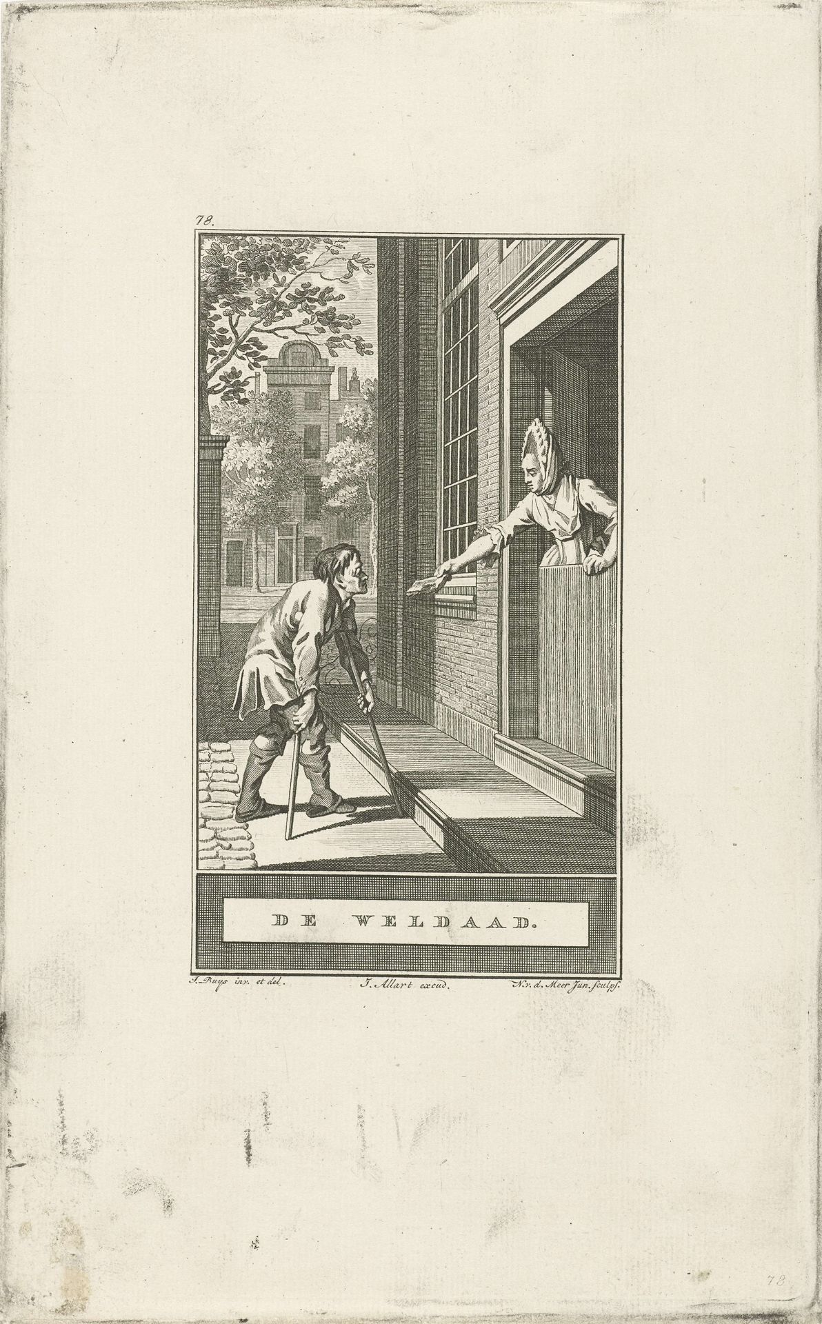 Slechte rijke vrouw by Noach van der (II) Meer