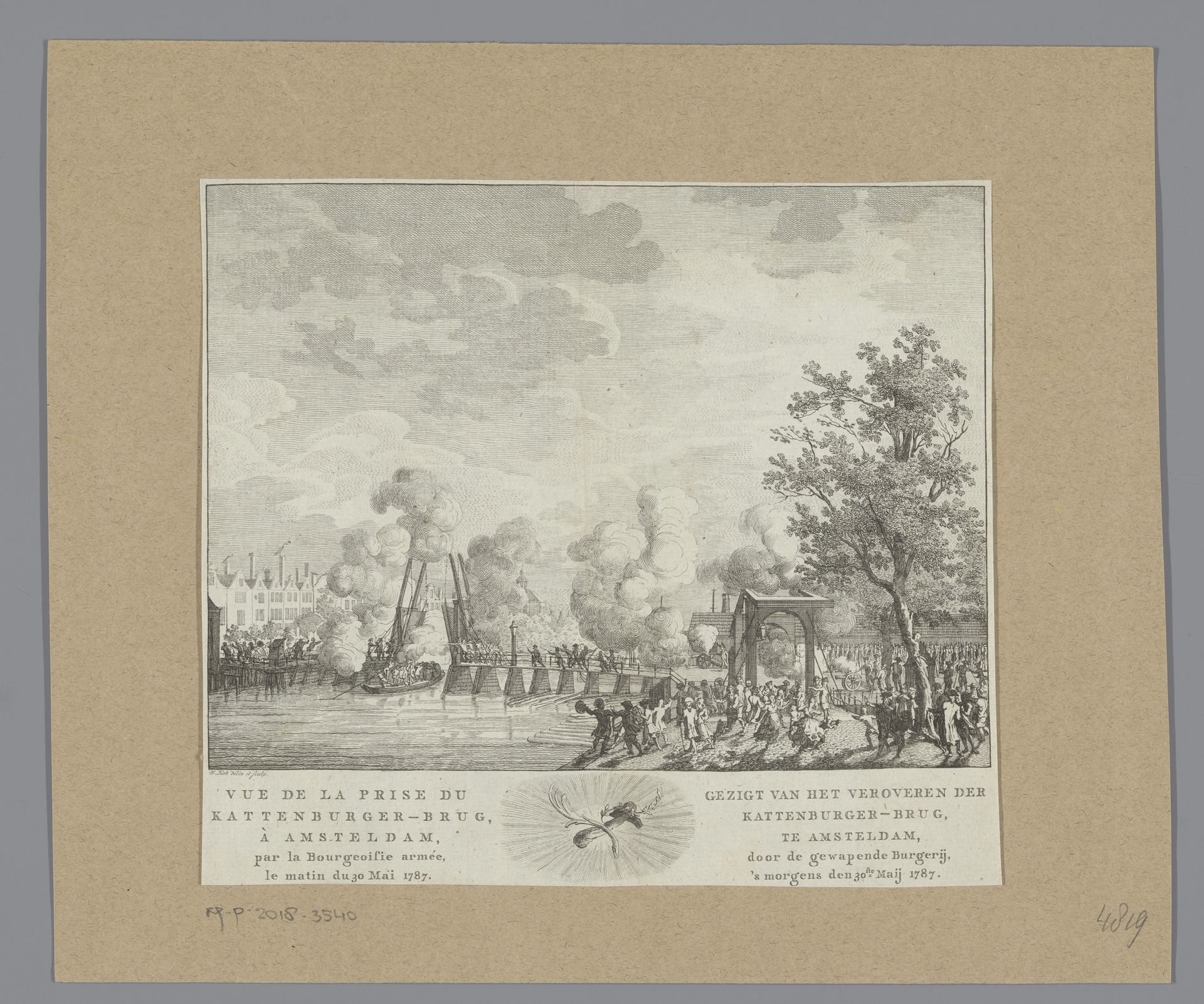 Slag om de Kattenburgerbrug by Willem Kok