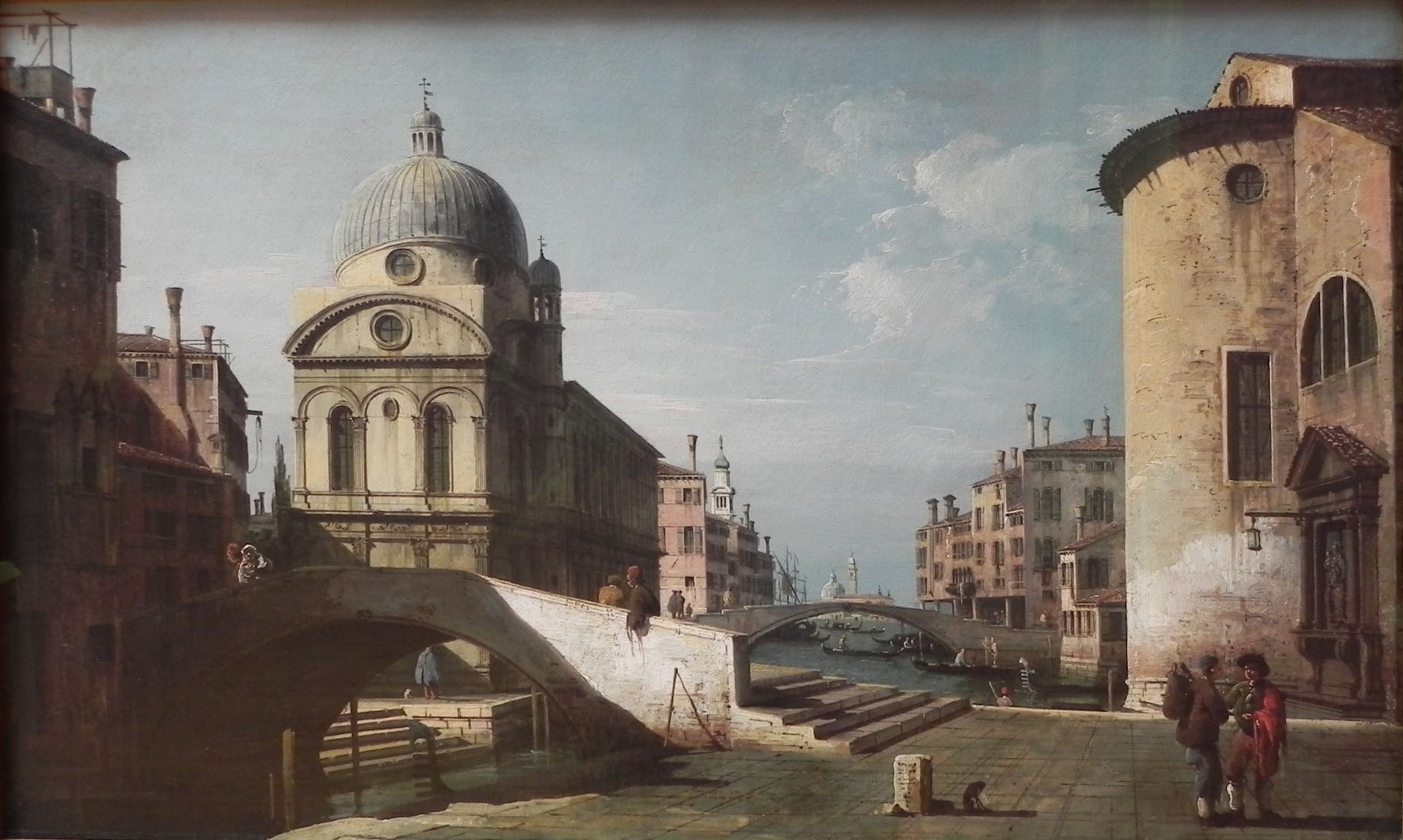 Venetian Capriccio, View of Santa Maria dei Miracoli by Bernardo Bellotto