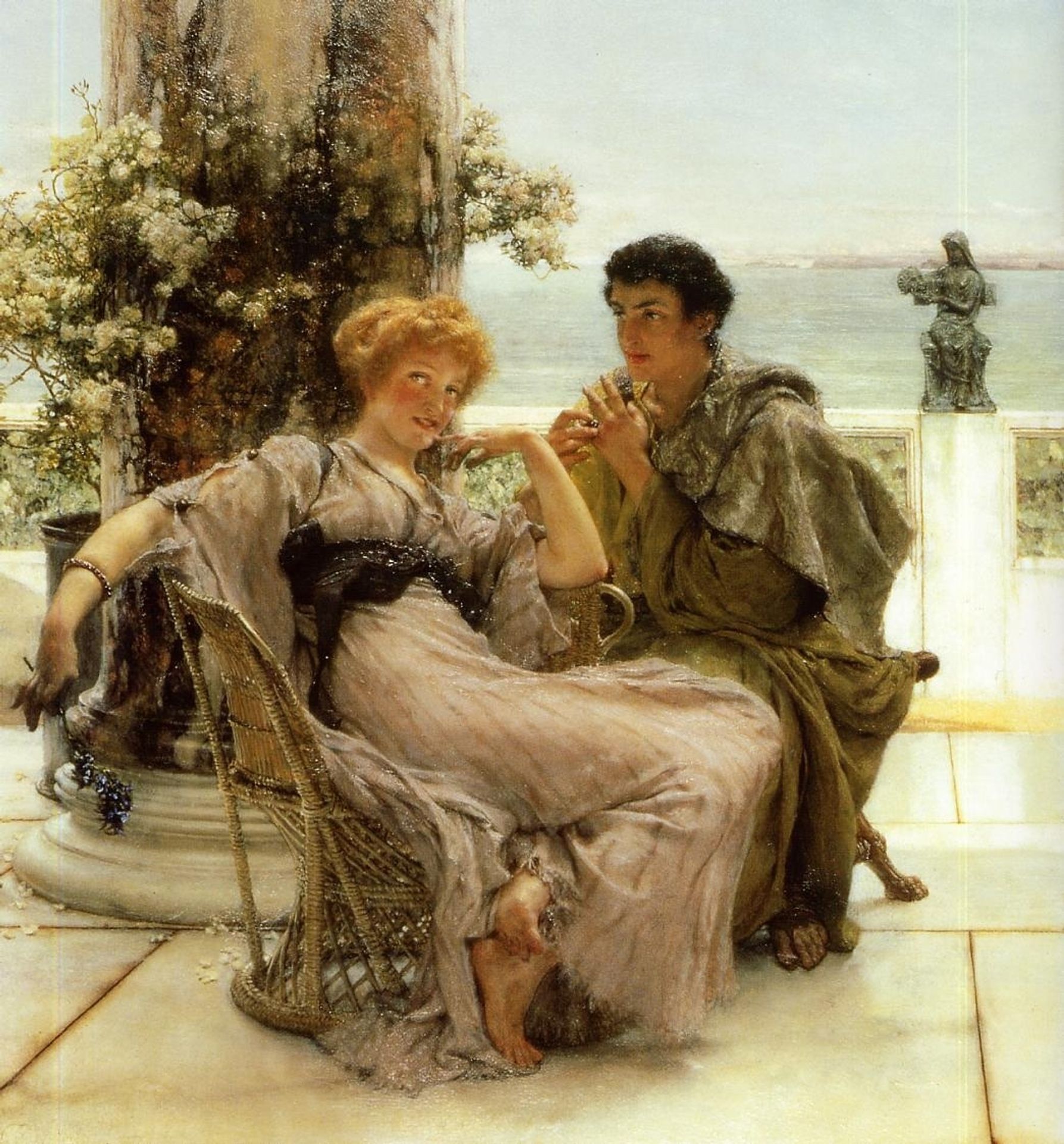 Courtship the Proposal by Lawrence Alma-Tadema