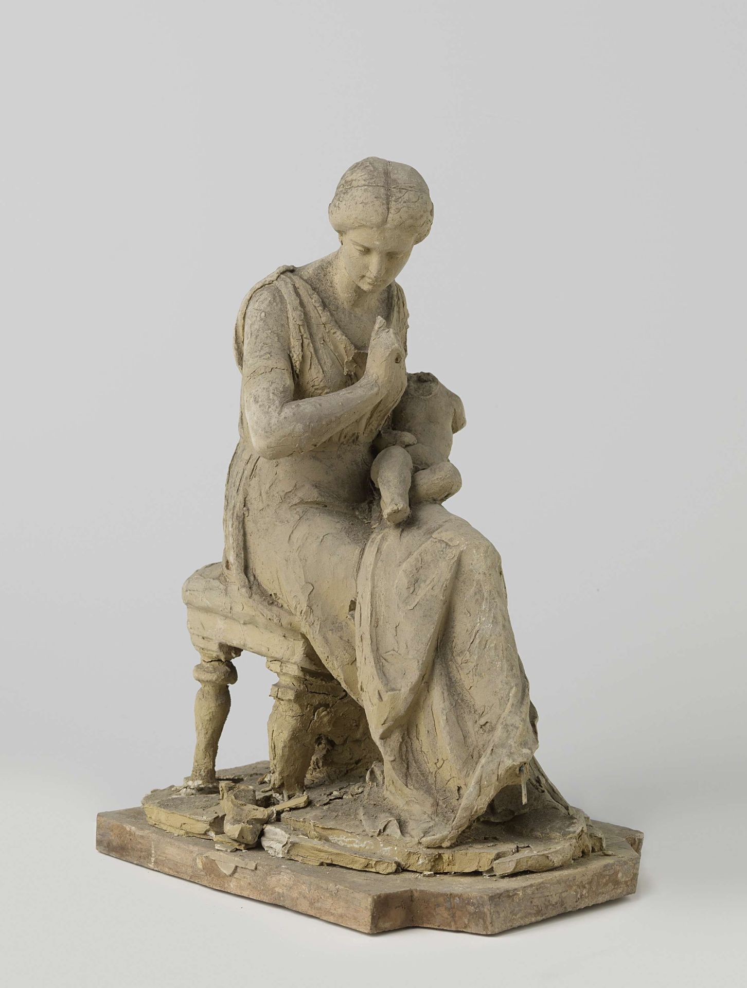 Moeder en kind by Eugène Lacomblé