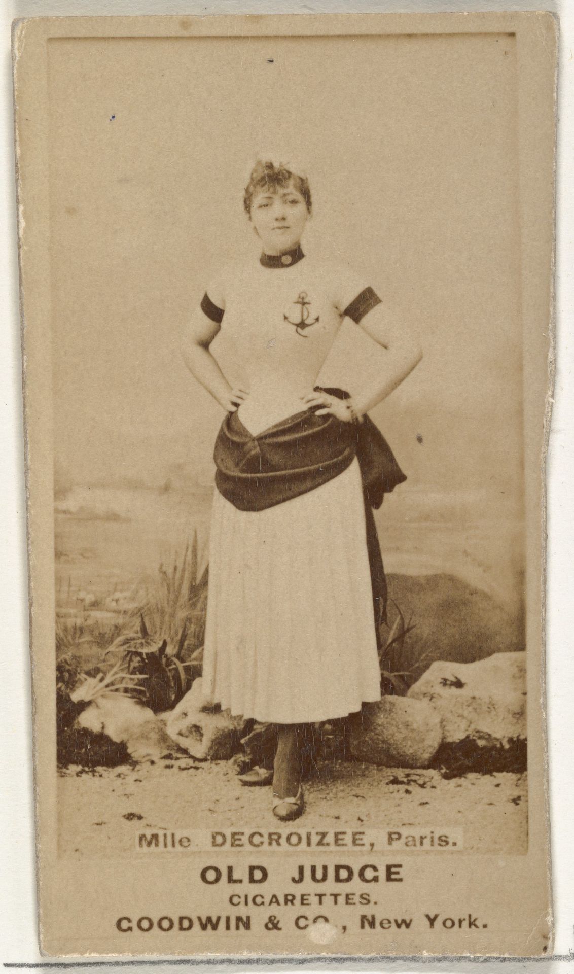 Mlle. Decroizee, Paris, from the Actors and Actresses series (N171) for Old Judge Cigarettes by Goodwin & Company