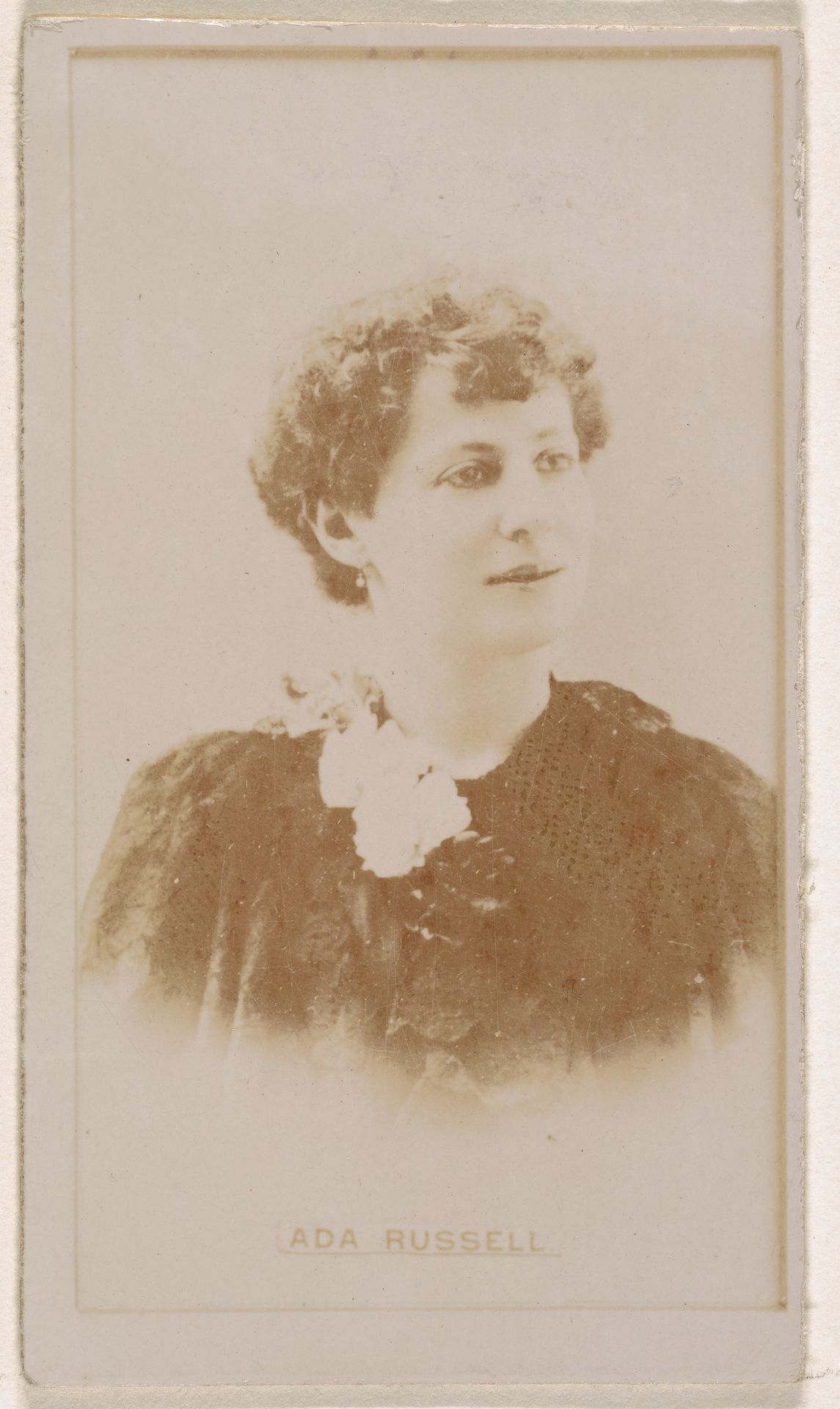 Ada Russell, from the Actresses series (N245) issued by Kinney Brothers to promote Sweet Caporal Cigarettes by Kinney Brothers Tobacco Company
