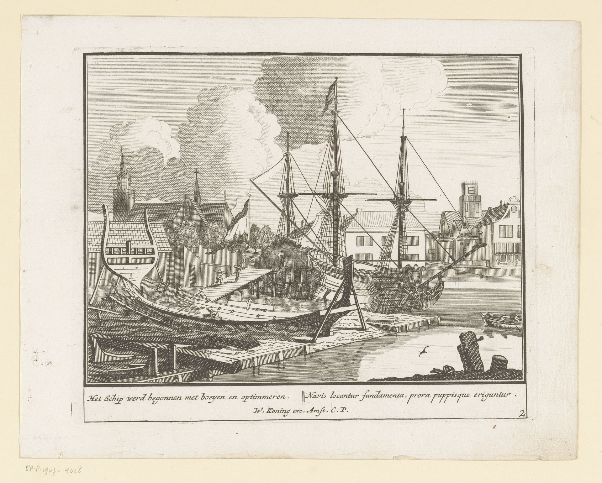 Opbouw van een schip by Pieter van den Berge