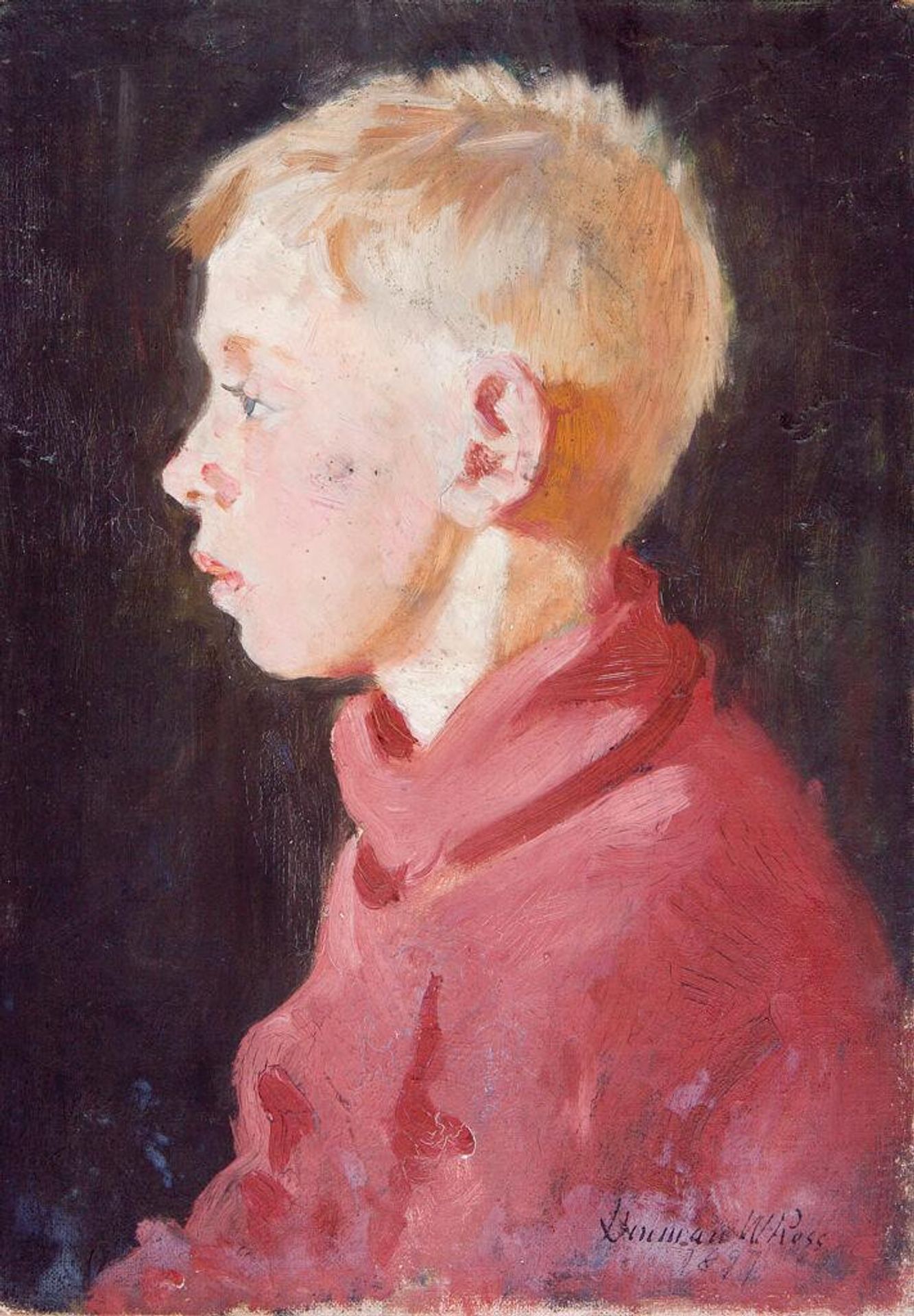 Profile Portrait of a Young Boy by Denman Waldo Ross