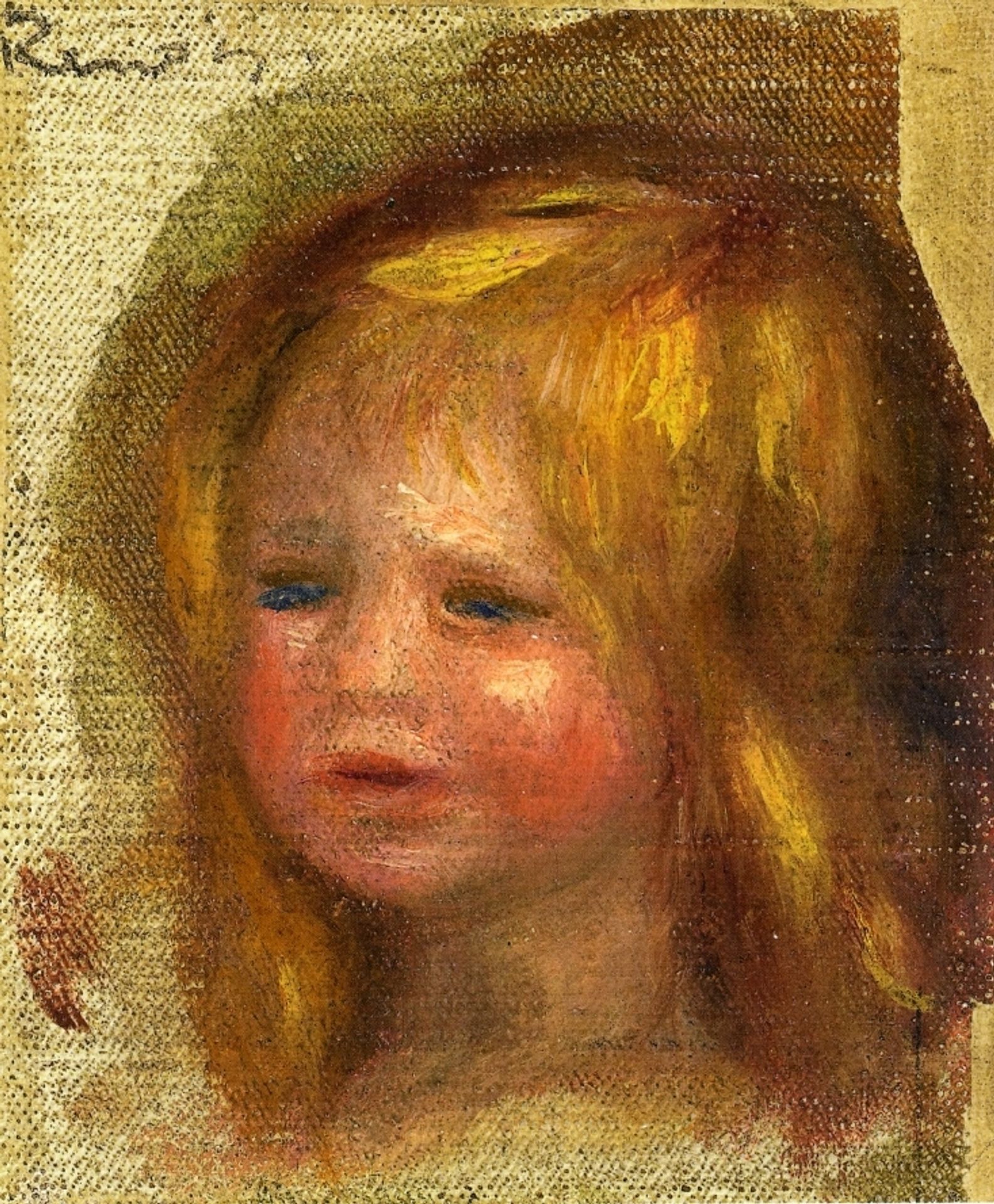 Coco s Head by Pierre-Auguste Renoir