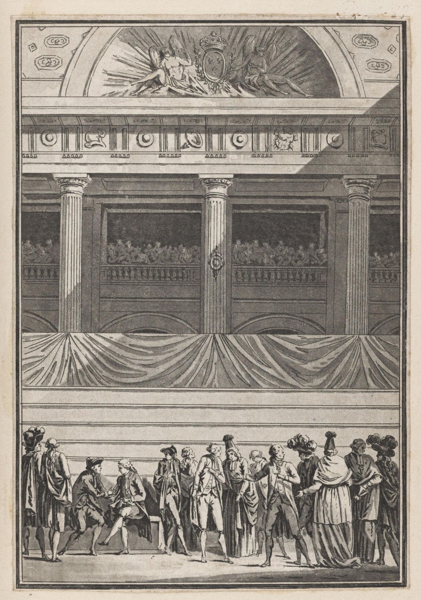 Opening of the Etats-Generaux (5 May 1789) by Jean François Janinet
